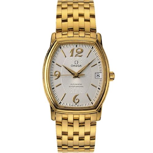 Omega De Ville Prestige Automatic 31.2 Tonneau Yellow Gold / Silver / Bracelet